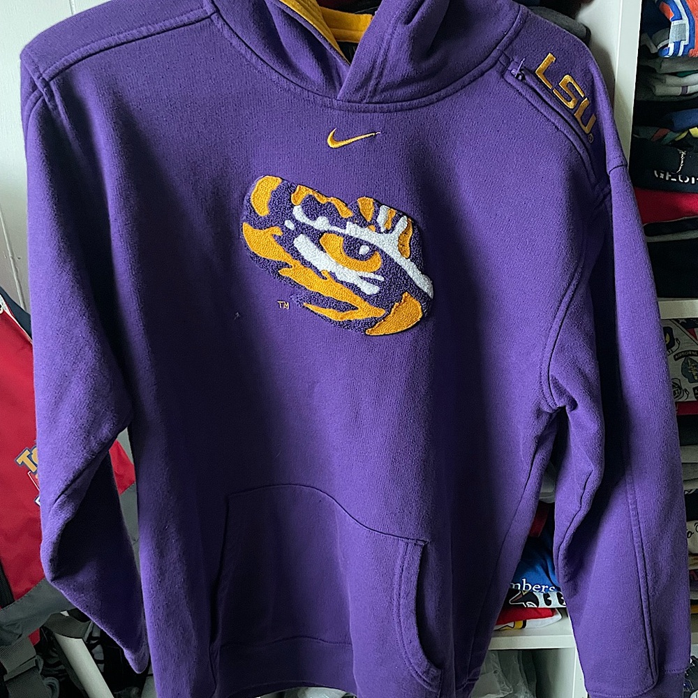 LSU Embroidered Hoodie.